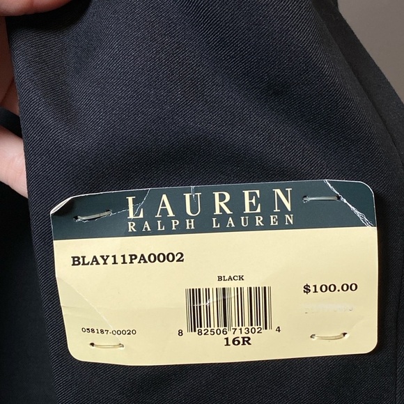 Lauren Ralph Lauren Black Blazer - Size 16R - Picture 6 of 14